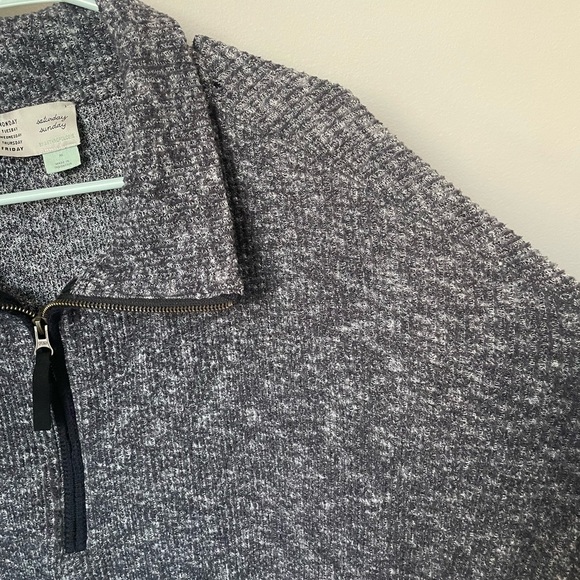 Anthropologie Saturday Sunday Gray Oversized Pullover - Picture 2 of 7